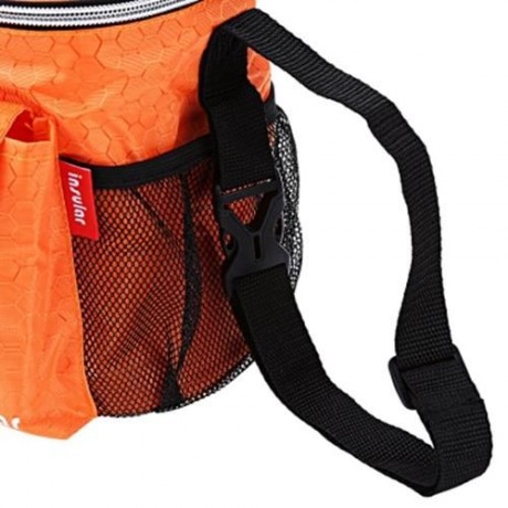 INSULAR PORTABLE WATERPROOF BABIES DIAPER BAG WITH MESH BAG (ORANGE)
