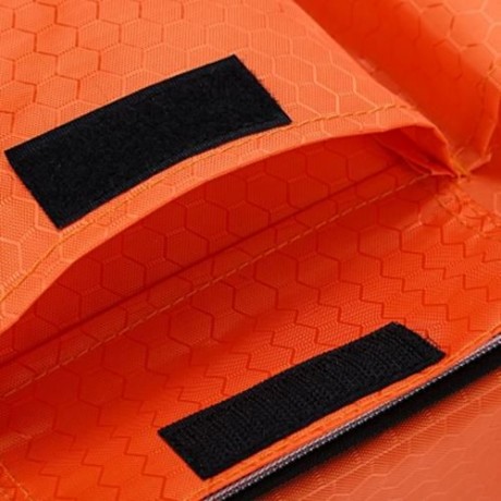 INSULAR PORTABLE WATERPROOF BABIES DIAPER BAG WITH MESH BAG (ORANGE)