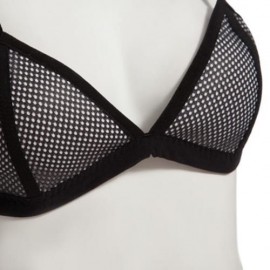 SEXY COLOR BLOCK WIRE FREE PUSH UP TRIANGLE LOW WAIST TWO SEPARATE SBR CR BIKINI SET SWIMW