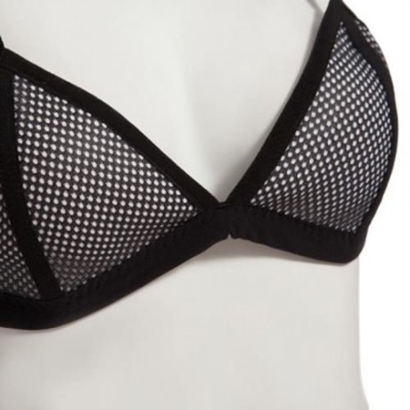 SEXY COLOR BLOCK WIRE FREE PUSH UP TRIANGLE LOW WAIST TWO SEPARATE SBR CR BIKINI SET SWIMW