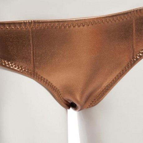 SEXY COLOR BLOCK WIRE FREE PUSH UP TRIANGLE LOW WAIST TWO SEPARATE SBR CR BIKINI SET SWIMW