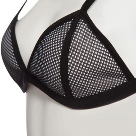 SEXY COLOR BLOCK WIRE FREE PUSH UP TRIANGLE LOW WAIST TWO SEPARATE SBR CR BIKINI SET SWIMW