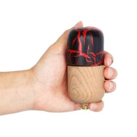 JAPANESE TRADITIONAL GAME STRING TOY BALANCE SKILL DEVELOPMENTAL WOOD PILL KENDAMA (BLUE)