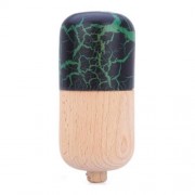 JAPANESE TRADITIONAL GAME STRING TOY BALANCE SKILL DEVELOPMENTAL WOOD PILL KENDAMA (GREEN)