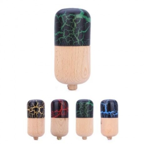 JAPANESE TRADITIONAL GAME STRING TOY BALANCE SKILL DEVELOPMENTAL WOOD PILL KENDAMA (GREEN)