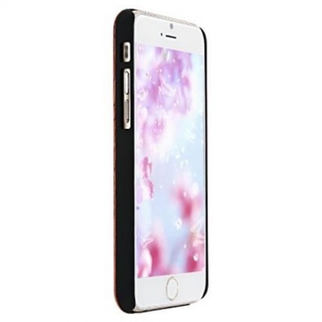 RETRO CROSS PATTERN EMBOSSMENT CARVING DESIGN WOOD BACK CASE COVER FOR IPHONE 6 / 6S (DEEP