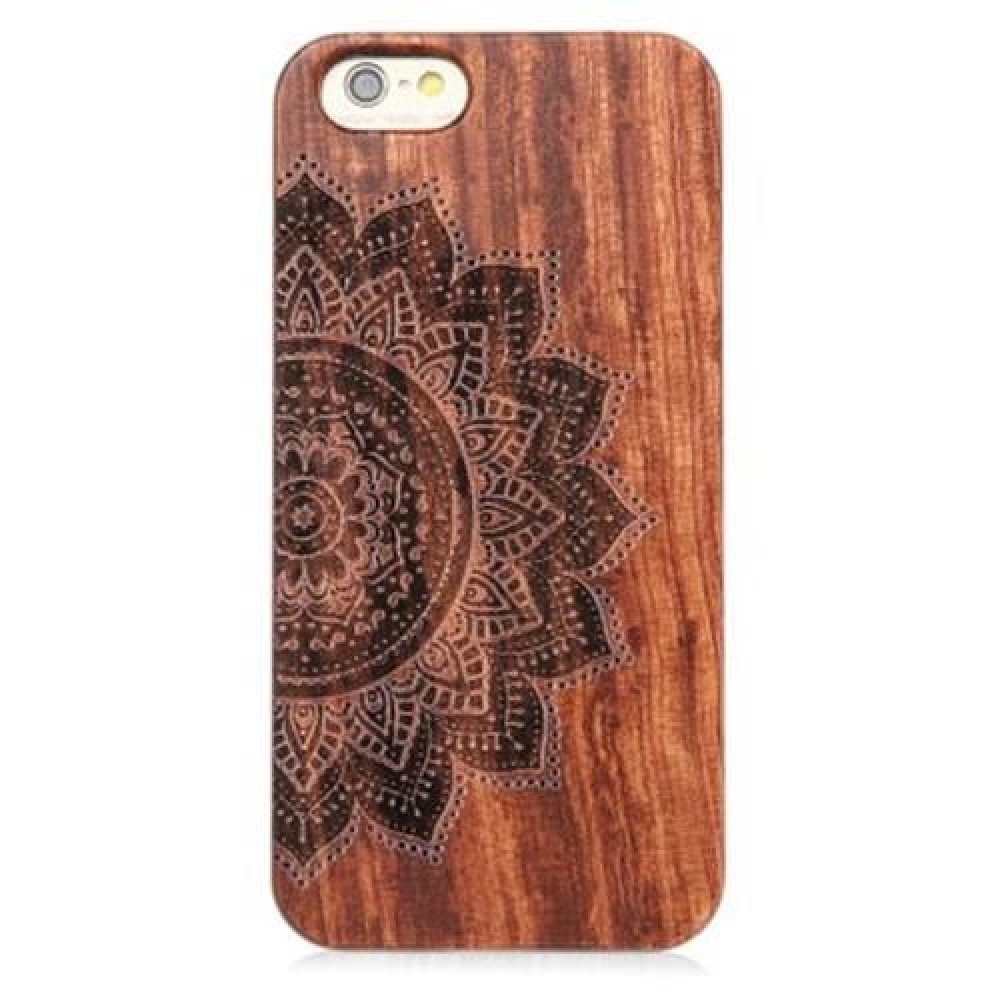 RETRO HALF FLOWER PATTERN EMBOSSMENT CARVING DESIGN WOOD BACK CASE COVER FOR IPHONE 6 / 6S RETRO HALF FLOWER PATTERN EMBOSSMENT CARVING DESIGN WOOD BACK CASE COVER FOR IPHONE 6 / 6S