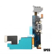 5PCS HEADPHONE AUDIO CHARGING DATA USB PORT FLEX CABLE REPAIR PARTS FOR IPHONE 6 PLUS (DEE