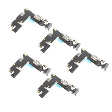5PCS HEADPHONE AUDIO CHARGING DATA USB PORT FLEX CABLE REPAIR PARTS FOR IPHONE 6 PLUS (DEE