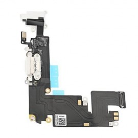 5PCS HEADPHONE AUDIO CHARGING DATA USB PORT FLEX CABLE REPAIR PARTS FOR IPHONE 6 PLUS (WHI