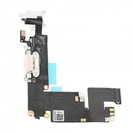 5PCS HEADPHONE AUDIO CHARGING DATA USB PORT FLEX CABLE REPAIR PARTS FOR IPHONE 6 PLUS (WHI