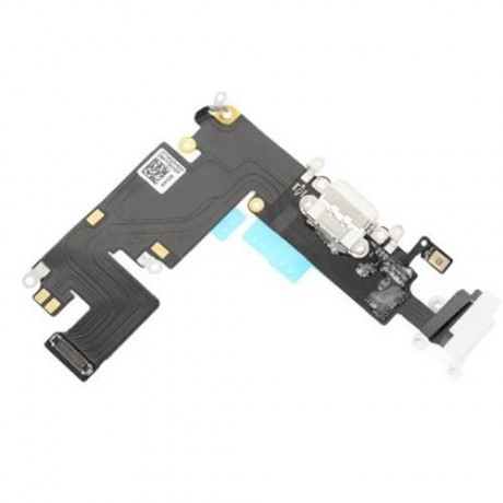 5PCS HEADPHONE AUDIO CHARGING DATA USB PORT FLEX CABLE REPAIR PARTS FOR IPHONE 6 PLUS (WHI