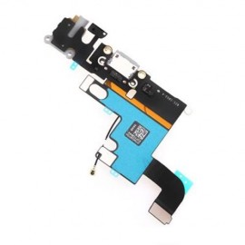 5PCS HEADPHONE AUDIO CHARGING DATA USB PORT FLEX CABLE REPAIR PARTS FOR IPHONE 6 (DEEP GRA