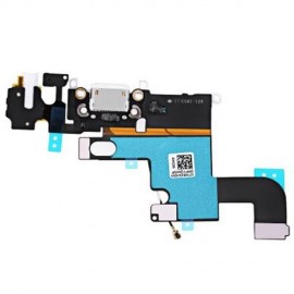 HEADPHONE AUDIO CHARGING DATA USB PORT FLEX CABLE REPAIR PART FOR IPHONE 6 (WHITE)