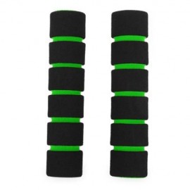 ONE PAIR SOFT SPONGE FOAM HANDLE HANDLEBAR GRIP COVER FOR ROAD MOUNTAIN BIKE (LIGHT GREEN)