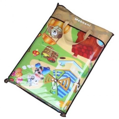 CHILDREN DOUBLE-SIDES SOFT GAME RUG PLAY CRAWLING SPORTS TOY (COLORMIX)