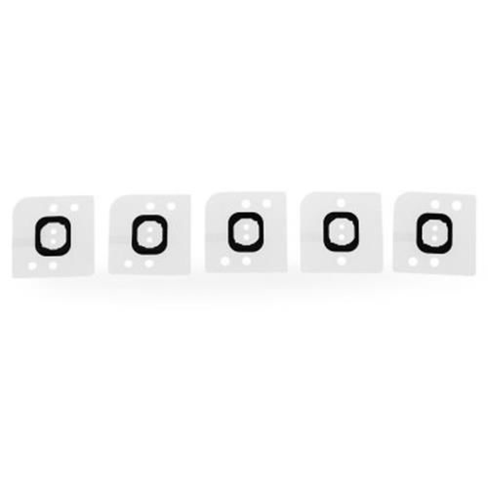 5PCS / SET HOME BUTTON HOLDER RUBBER FOR IPHONE 6 PLUS (BLACK)