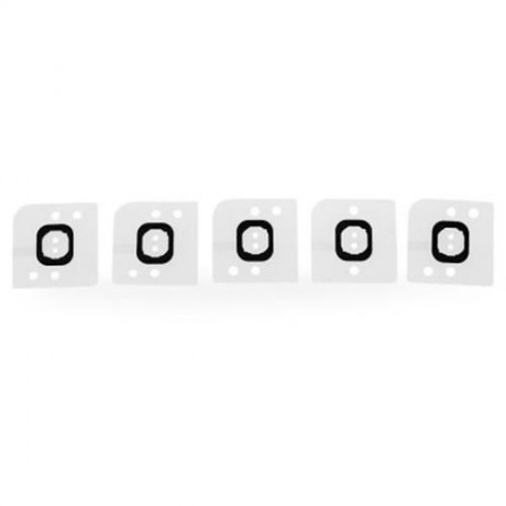 5PCS / SET HOME BUTTON HOLDER RUBBER FOR IPHONE 6 PLUS (BLACK)