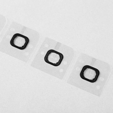 5PCS / SET HOME BUTTON HOLDER RUBBER FOR IPHONE 6 PLUS (BLACK)