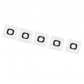 5PCS / SET HOME BUTTON HOLDER RUBBER FOR IPHONE 6 (BLACK)