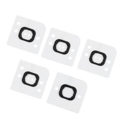 5PCS / SET HOME BUTTON HOLDER RUBBER FOR IPHONE 6 (BLACK)