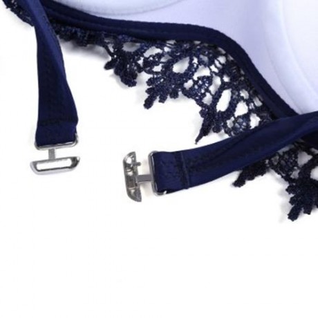 FRESH STYLE HALTER PURE COLOR BRA LOW WAIST FRINGED PRINTED BRIEFS BIKINI SET FOR WOMEN (P