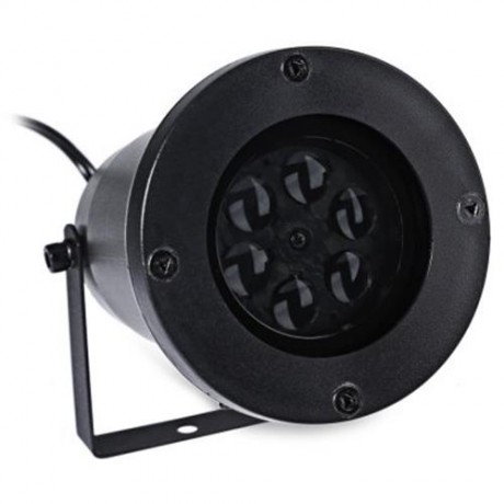 OUTDOOR MOVING LED NOVELTY WATERPROOF GARDEN LIGHT PROJECTOR LAMP (BLACK)