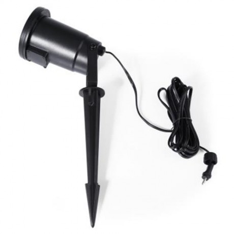 OUTDOOR MOVING LED NOVELTY WATERPROOF GARDEN LIGHT PROJECTOR LAMP (BLACK)