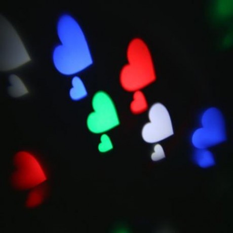 OUTDOOR MOVING LED NOVELTY WATERPROOF GARDEN LIGHT PROJECTOR LAMP (BLACK)