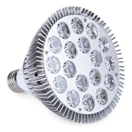E27 18W 18 LEDS LED GROW LIGHT HYDROPONIC PLANT LAMP (SILVER)