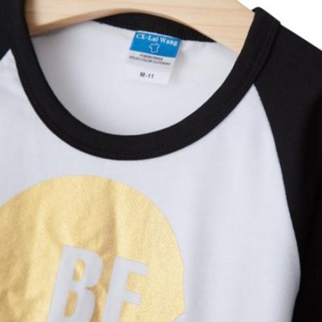 FAMILY PARENT-CHILD LOADED CHILDREN ROUND COLLAR T-SHIRT (COLORMIX)