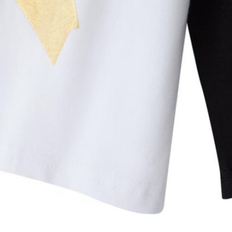 FAMILY PARENT-CHILD LOADED CHILDREN ROUND COLLAR T-SHIRT (COLORMIX)