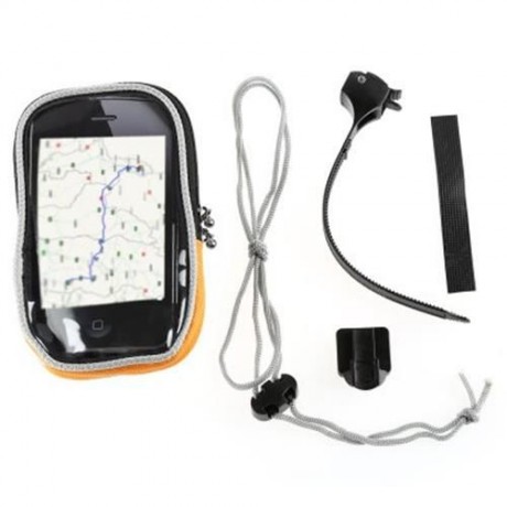 ROSWHEEL QUICK DISASSEMBLING FASTENER DOUBLE ZIPPER TOUCH SCREEN BIKE HANDLEBAR PHONE BAG 