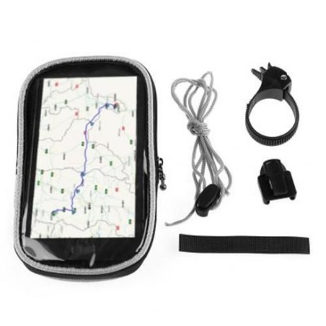 ROSWHEEL QUICK DISASSEMBLING FASTENER DOUBLE ZIPPER TOUCH SCREEN BIKE HANDLEBAR PHONE BAG 