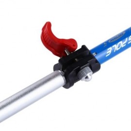 NATUREHIKE 5 JOINT ULTRALIGHT FOLDING ALPENSTOCKS POLE CLIMBING STICK (SILVER AND BLACK AN