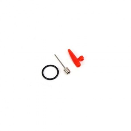 PORTABLE ALUMINUM BICYCLE BALL TIRE HAND AIR PUMP HIGH PRESSURE INFLATOR (RED)