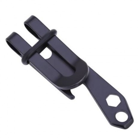 EDCGEAR COMPACT STAINLESS STEEL MONEY CLIP BOTTLE OPENER MULTIFUNCTIONAL TOOL (BLACK)