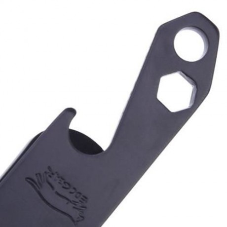 EDCGEAR COMPACT STAINLESS STEEL MONEY CLIP BOTTLE OPENER MULTIFUNCTIONAL TOOL (BLACK)