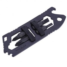 EDCGEAR OUTDOOR STAINLESS STEEL MULTIPURPOSE WRENCH SURVIVAL TOOL WITH FOUR STREWDRIVER BI