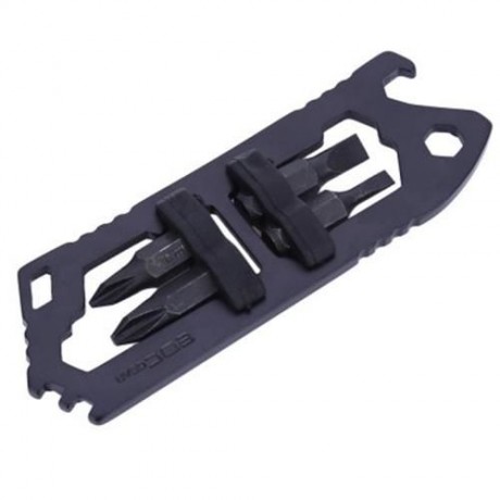 EDCGEAR OUTDOOR STAINLESS STEEL MULTIPURPOSE WRENCH SURVIVAL TOOL WITH FOUR STREWDRIVER BI