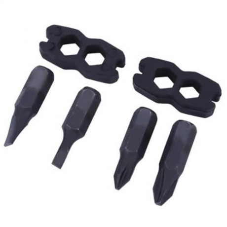 EDCGEAR OUTDOOR STAINLESS STEEL MULTIPURPOSE WRENCH SURVIVAL TOOL WITH FOUR STREWDRIVER BI