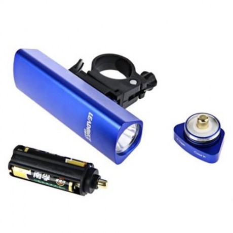 OUTDOOR ALUMINUM ALLOY BICYCLE LED FRONT LIGHT WITH FRAME SET (BLUE)