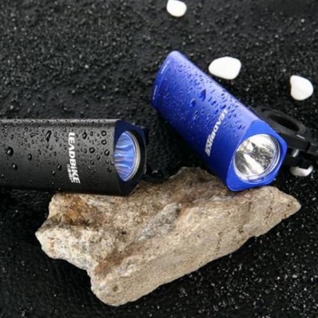 OUTDOOR ALUMINUM ALLOY BICYCLE LED FRONT LIGHT WITH FRAME SET (BLUE)
