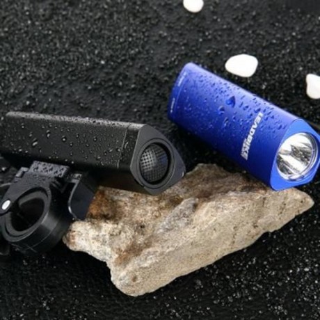 OUTDOOR ALUMINUM ALLOY BICYCLE LED FRONT LIGHT WITH FRAME SET (BLUE)