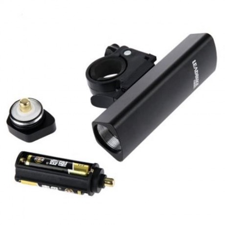OUTDOOR ALUMINUM ALLOY BICYCLE LED FRONT LIGHT WITH FRAME SET (BLACK)