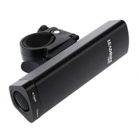 OUTDOOR ALUMINUM ALLOY BICYCLE LED FRONT LIGHT WITH FRAME SET (BLACK)