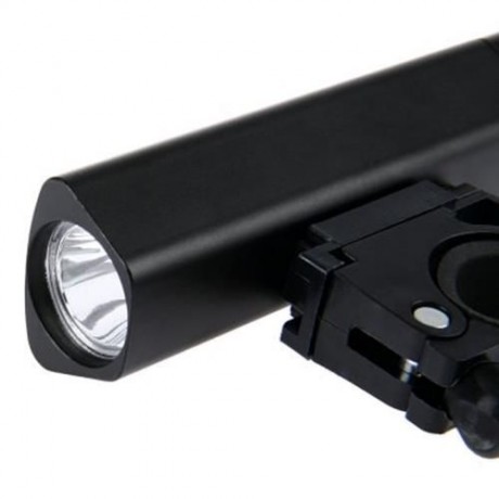 OUTDOOR ALUMINUM ALLOY BICYCLE LED FRONT LIGHT WITH FRAME SET (BLACK)