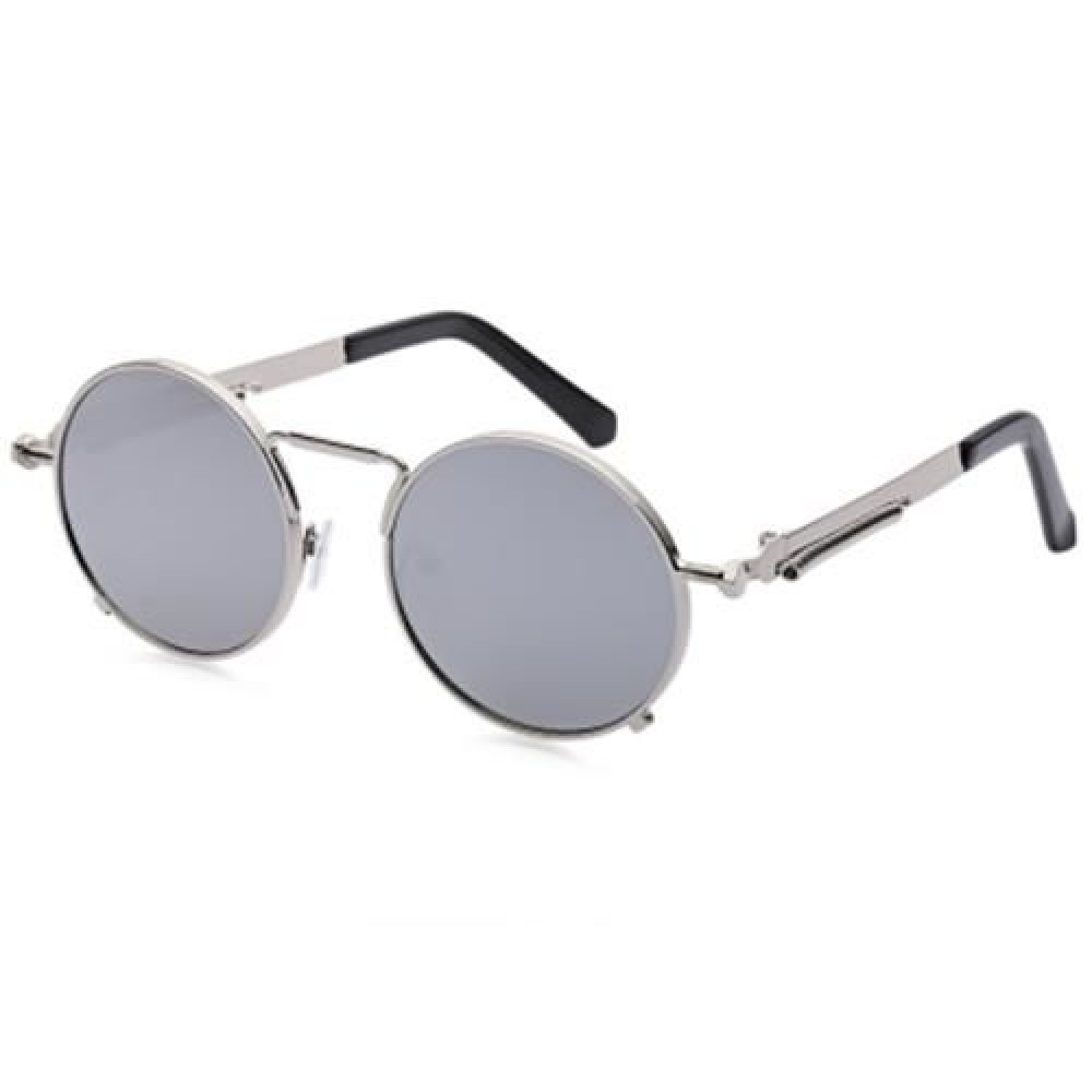 STYLISH COLORED COATING LADIES EYEWEAR ROUND FRAME PUNK FROG SUNGLASSES (#2)