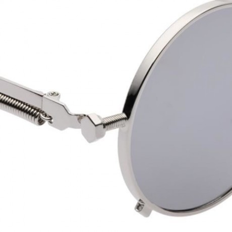 STYLISH COLORED COATING LADIES EYEWEAR ROUND FRAME PUNK FROG SUNGLASSES (#2)