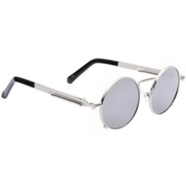 STYLISH COLORED COATING LADIES EYEWEAR ROUND FRAME PUNK FROG SUNGLASSES (#2)